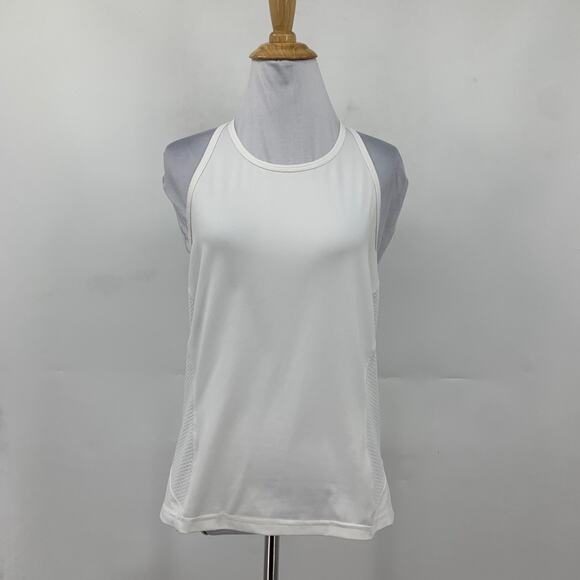 Athleta Tank Top Women XS Extra Small White Lightspeed Halter Racerback *READ - Picture 2 of 12